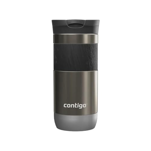 Image of Contigo Byron 2.0 Snapseal Travel Mug - Premium Stainless Steel Insulated Coffee Mug with Leakproof Lid, 470 ml Thermal Vacuum Flask for Hot & Cold Beverages