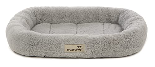 Trustypup Quilted Crate Bolstered Mat Dog Bed, Ideal For Crates - Gray, Extra Small #TOP13