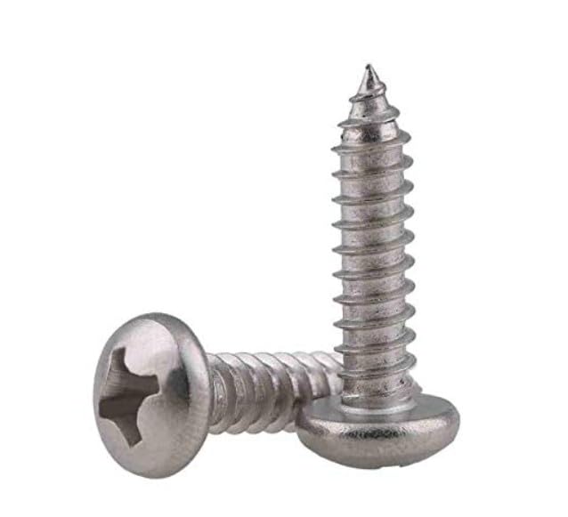 Stainless Steel 304 Self Tapping Screws, 4.2mm x 19mm (8 X 19), Phillips Star Head, 50 Pieces-picture-18