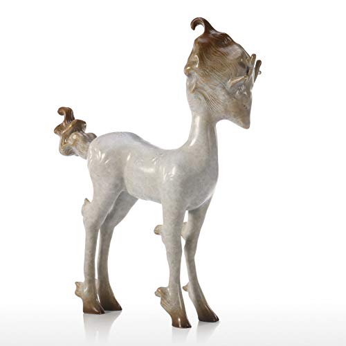 FAE&MGJ sculpture Fairy Deer Animal Sculpture Abstract Bronze Sculpture Lucky Animal Sculpture Table Decor Sculpture