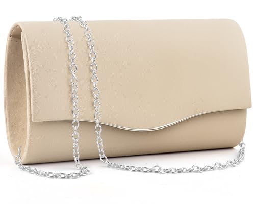 Image of TINDTOP Clutch Purses for Women, Formal Evening Bags Suede Shoulder Envelope Party Handbags Wedding Cocktail Prom Clutches