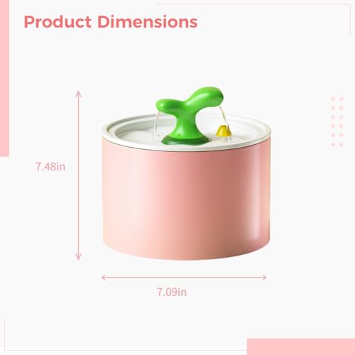 Fuente automática para agua de gatos en cerámica 1.5L miniatura 2