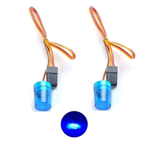 Chanmoo 1/10 1/14 RC Car Led Flash Lights Police OD 13MM Multi-Function 360 Degree Rotating Flashing...
