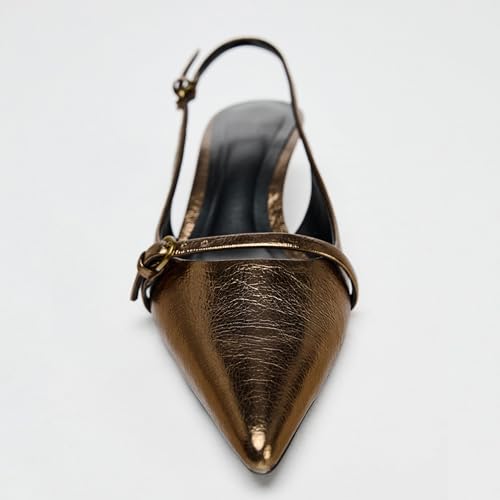 Kitten Heels for Women Elegant Slingback Strappy Pointed Fashion Breathable and Comfortable Footwear Perfect for Weddings Sumps Shoes4