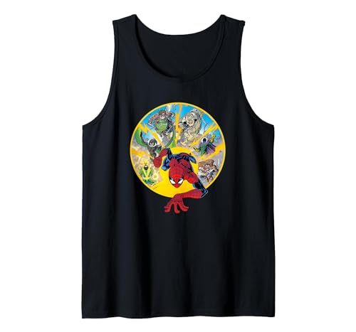 Marvel Spider-Man t-shirt sans manches Vulture pour homme en coton léger noir
