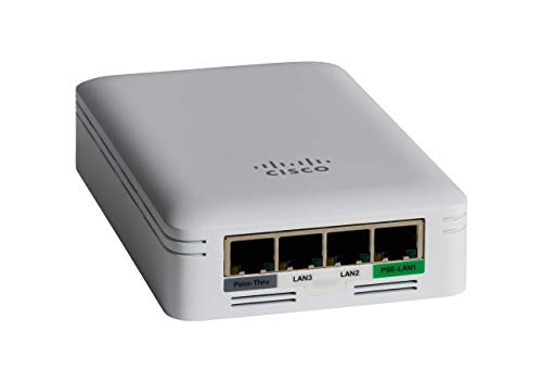 Image of Cisco Business 145AC-D Wi-Fi Access Point | 802.11ac | 2x2 | 4 GbE Ports | PoE | Wall Plate | Limited Lifetime Protection (CBW145AC-D)