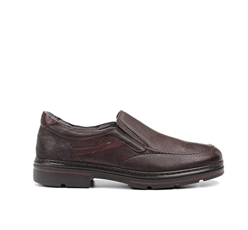 Mocasines casuales Fluchos F1046 Murray en piel castaño para oficina y diario
