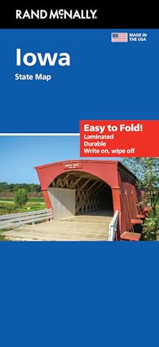 Rand McNally Easy to Fold: Iowa State Laminated Map