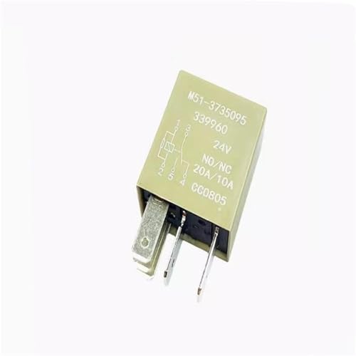 Relais 5 broches M51-3735095 24V CC 20A pour remplacement de pièces détachées de camion