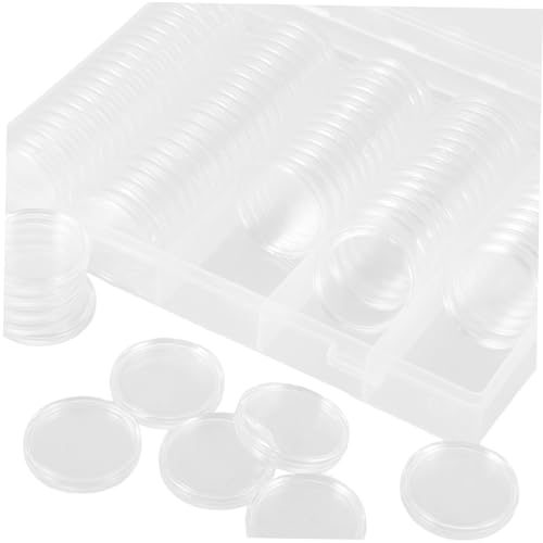 Caja organizadora transparente para monedas redondas miniatura 3