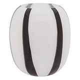 Matière : Verre Atmosphera Créateur d\'intérieur - Vase Déco en Verre Piero 20cm Noir & Blanc