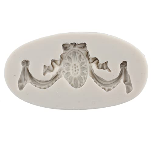 Mypracs Baroque Fondant Mold Curlicues Scroll Lace Silicone Molds Relief Flower Molds Filigree Mold For 3D Sculpted Cake Decoration Cupcake Topper Chocolate Gum Paste Candy Polymer Clay Set Of 6 #TOP4