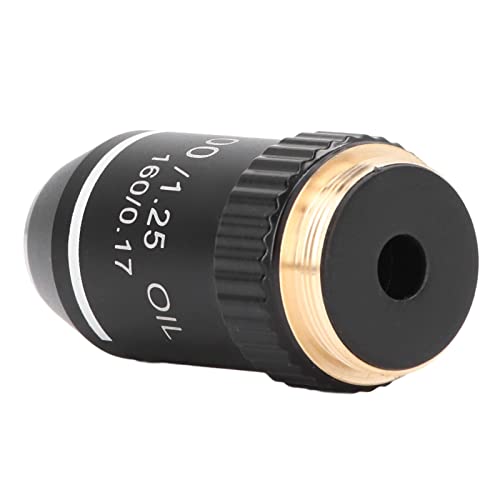 Objectif 100x microscope Lyrlody en laiton de haute précision avec traitement de ressort
