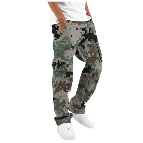 Pantalon cargo en coton pour homme avec poches et cordon pour le travail en hiver et printemps