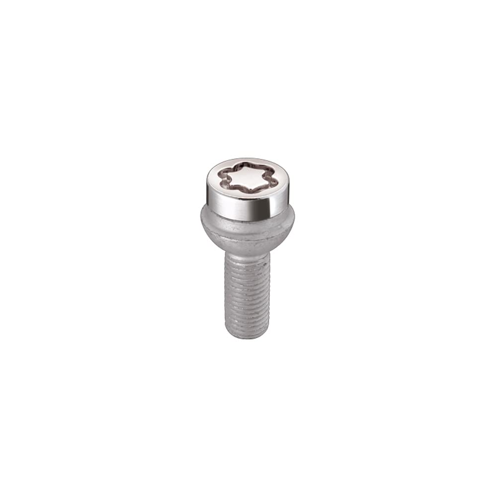McGard 28044SU Standard - Tornillos antirrobo para rueda (base esférica, M14 x 1,50, longitud del vástago 37.1 mm, SW19)