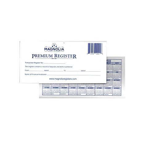 6 pack premium 48 page transaction registers - thicker …
