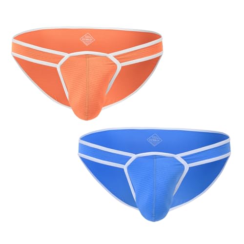 Mens Sexy Low Rise Briefs Underwear Stretch Bikini Bulge Enhancing Underwear for Men