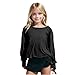Girl Long Sleeve Shirts Girls Long Sleeve Shirts Cute Fashion Crop Tops Preppy Youth Summer Spring Casual Trendy Teen Girl Clothes Outfits