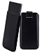 Produktbild Suncase Etui Tasche kompatibel kompatibel mit Samsung Galaxy S10 Plus mit ZUSÄTZLICHER Hülle/Schale/Bumper/Silikon *Lasche mit Rückzugfunktion* Handytasche Ledertasche Schutzhülle Case in schwarz