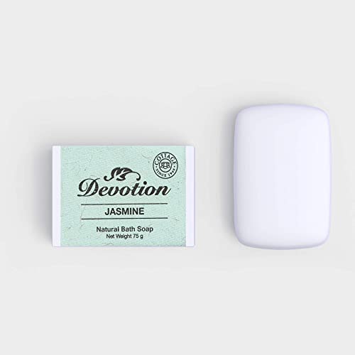 Image of Devotion | Jasmine Natural Bath Soap | Pack of 6, 75g Each | Handmade, Moisturizing & Aromatic | Ideal for All Skin Types