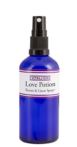 Vitali-Chi Love POTION ROOM & LINEN SPRAY – Hecho con aceites esenciales puros de geranio de rosa y ylang Ylang, 100 ml