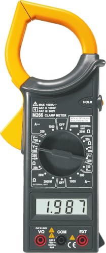 Image of Digital AC Clamp Meter M 266, LCD Display, Multi-Function Electrical Testing Tool with Resistance Measurement