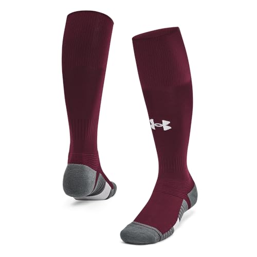 Under Armour Magnetico Socken für Erwachsene, Unisex, 1 Stück, (609) Kastanienbraun/Pitch Grey/Weiß, X-Large – Ansicht 1