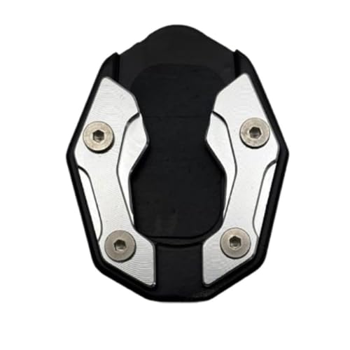 Coussinet de support de moto Silvery-1 avec base élargie antidérapante pour béquille latérale