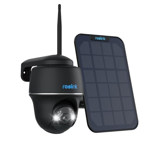 Reolink 5MP Camera Solaire Exterieur WiFi sans Fil, 2,4/5Ghz WiFi, 360° Camera Exterieur Batteries,...
