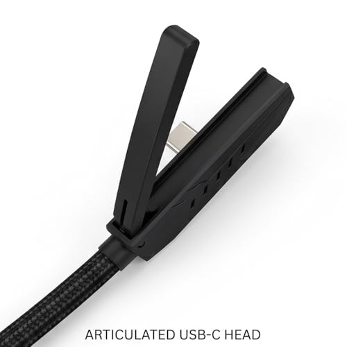 Image of GrunX 240W USB C Cable with Foldable Stand & 65W USB-A to USB-C Adapter, PD 3.1 Fast Charging Kit, 480Mbps Data Transfer, Nylon Braided Type C Cable for Laptops, Tablets & USB-C Devices