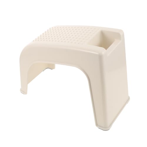 Beatifufu Portable Plastic Foot Nursing Stool Shower Foot Rest Manicure Footrest Toilet Stool Compact Rest for Small Spaces