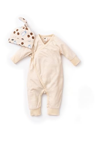 Image of MONICA + ANDY Head to Toe Cuddle Box, Organic Cotton Newborn & Infant Baby Gift Set, One Piece, Cap & Booties