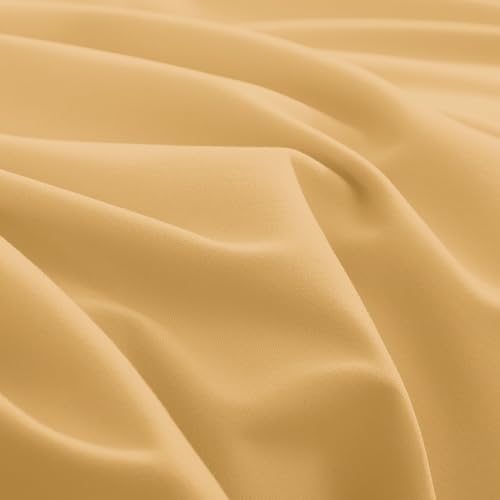 Image of Mocassi Luxury 4-Piece Sheet Set, Ultra Soft 1800 Premium Hotel Quality Microfiber Sheet Set, Fits Mattresses Up to 18 to 24 Inches Extra Deep Pocket - Breathable and Secure Fit, Twin, Gold