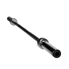 CAP Barbell 6-Foot Solid Olympic Bar, Black (2-Inch) – New Version (OBIS-72B)