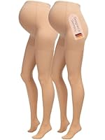 Herzmutter Umstandsstrumpfhose 20DEN - transparent-matte-soft - Schwangerschaftsstrumpfhose - Hautfarben-Beige-Schwarz - 1er & 2er-Set - 1220 (M-L, Beige-Hell, 2x)