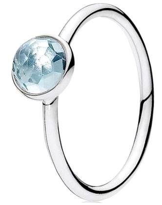 Bague Pierre de Naissance Mars PANDORA argent 925/1000 191012NAB