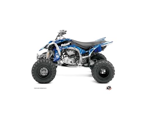 Kit déco 450 YFZ R Yamaha Predator bleu, vinyle épais protection quad
