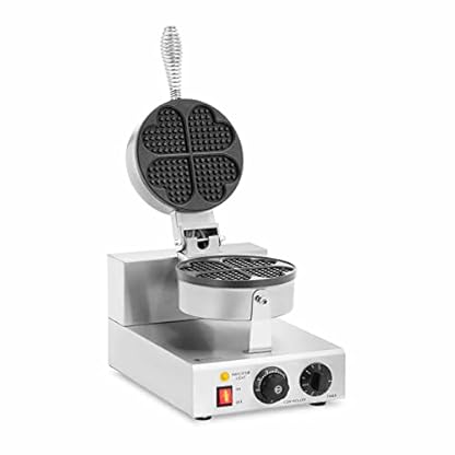 Royal Catering RC_WMS_04 Waffeleisen Heart shaped 1000 W 0-5 in Timer Waffelmaschine Waffelautomat