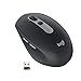 Logitech M590 Souris Sans Fil Silencieuse Multidispositif, Bluetooth, USB 2,4 GHz, Capteur Optique 1000 PPP, Pile 2 ans, 5 Boutons, Compatible PC, Mac, Ordinateur Portable - Noir