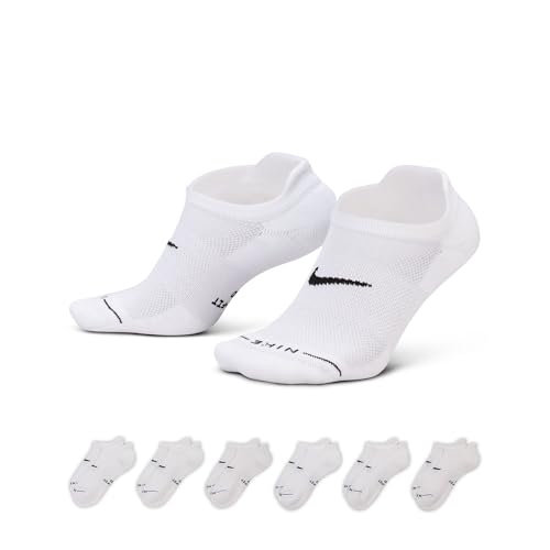 Nike Everyday Plus No Show (6 Pairs) Multi-Color Small