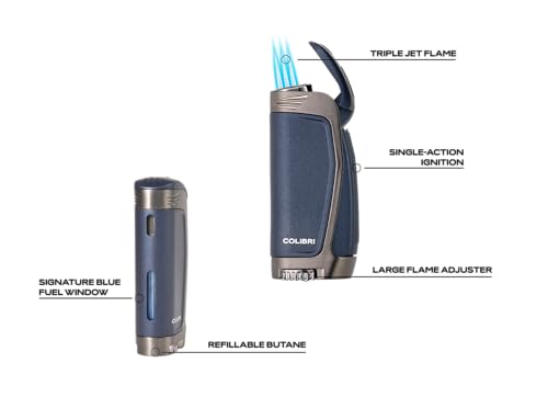 Encendedor Colibri E3 Triple Jet Butano Angulado miniatura 3