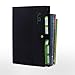 KOBEST 5 Pockets Expanding File Folder Accordion Document Organizer, A4 Size and Letter with Bouton Closure for School and Office Uses (Black)