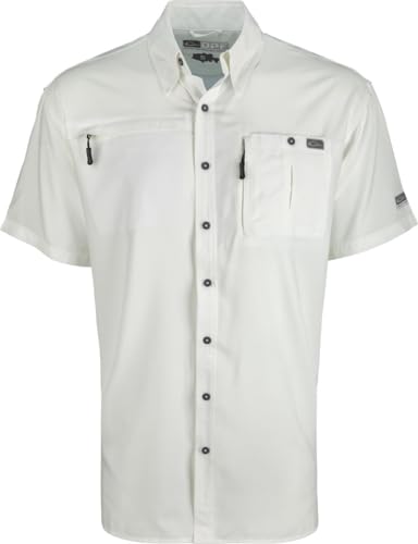 Drake DPF SS Fishing Shirt White