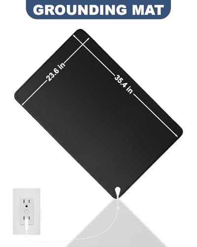 Image of Grounding Mat for Bed (1, Black, 23.6x35.4inch)