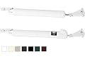 Touch 'n Hold Smooth - Dual Door Closer System - Heavy Duty - for (Medium and Heavy Weight) Storm, Screen, Security Doors - New Doors or Replacement for Previous Units (White)