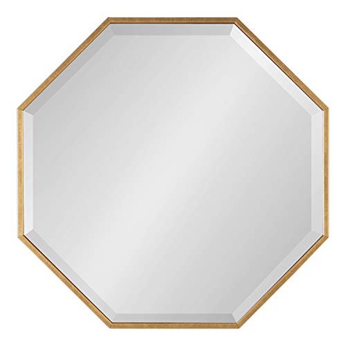 image for Kate and Laurel Rhodes Mid-Century Modern Octagon Wall Mirror, 18 x 18