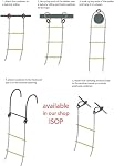 Certified Rope Ladder Fire Escape Use 2.5m (8ft) - Retractable Safety Rope Ladders with Spring Hooks – Lightweight & Compact - Multi Function - Reusable - Emergency Exit Ladder