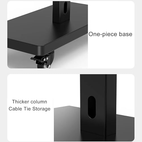 Soporte de piso para TV ajustable con ruedas 32-65 pulg miniatura 4