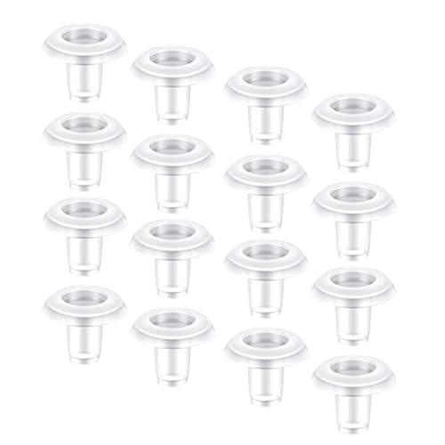 GLEAVI 40 Tapones Transparentes para Riel Inferior de Persianas, Accesorios para Cortinas, 40 Unidades de Botones para Cuerdas de Persianas Horizontales, Compatibles y Duraderos