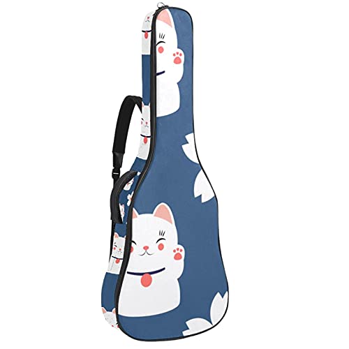 Housse de guitare acoustique folk classique basse de 106 cm avec sac à dos antichoc